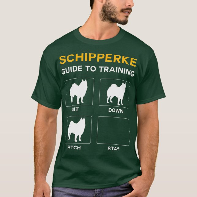 T-shirt Schipperke Guide D'Entraînement Chien Obedience Ch (Devant)
