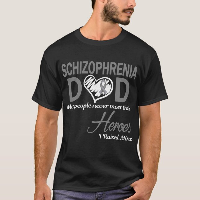 T-shirt Schizophrénie Papa J'Ai Élevé La Mine (Devant)