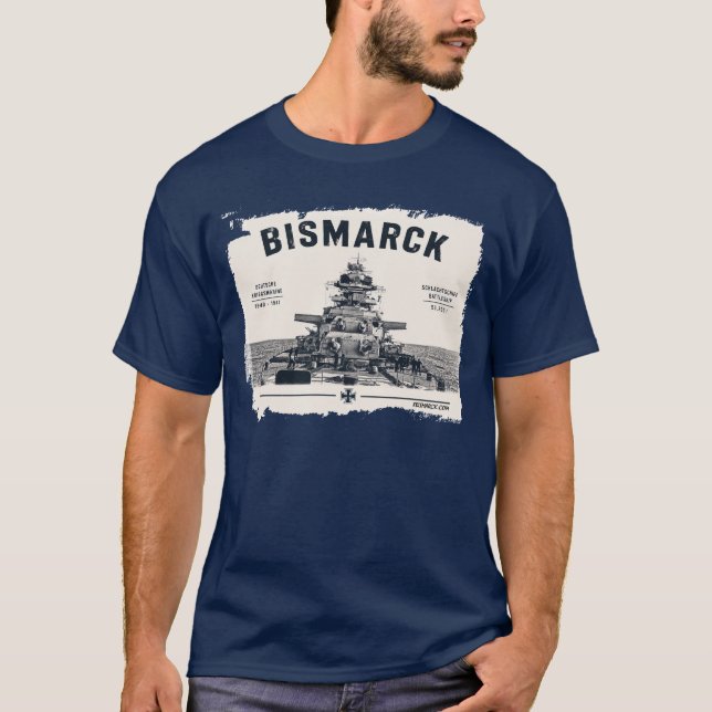 T-shirt Schlachtschiff Bismarck (Devant)