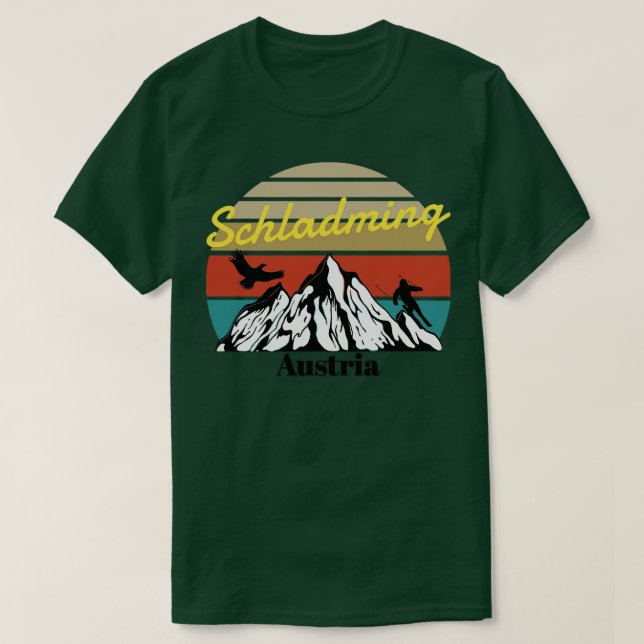 T-shirt Schladming ski Autriche (Design devant)