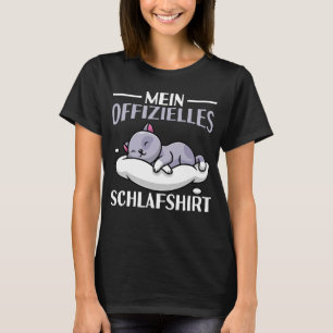 T-shirt Schlafshirt Nachthemd Schlafanzug Katze