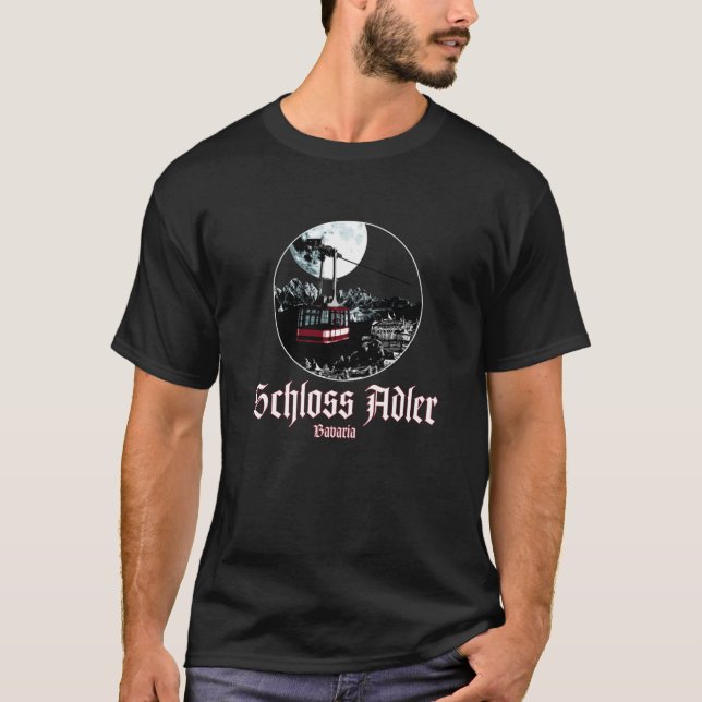 T-shirt Schloss Adler inspiré par Where Eagles Oser (Devant)