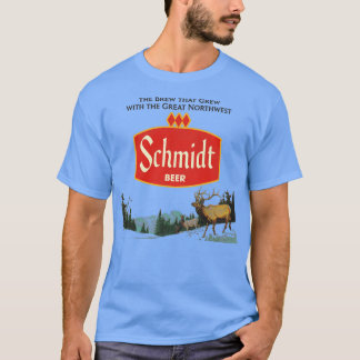 T-shirt Schmidt Beer Retro Déficit Nature Scène