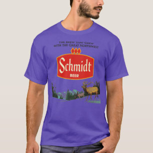 T-shirt Schmidt Beer Retro Déficit Nature Scène