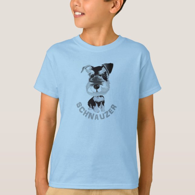 T-shirt  Schnauzer chien (Devant)