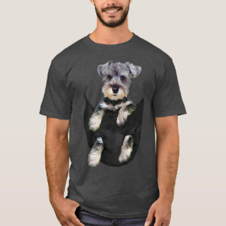 T-shirt Schnauzer Chien dans les cadeaux de marionnettes d