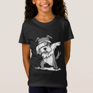 T-Shirt Schnauzer Cute Dabbing Funny Dab Dance Cadeau