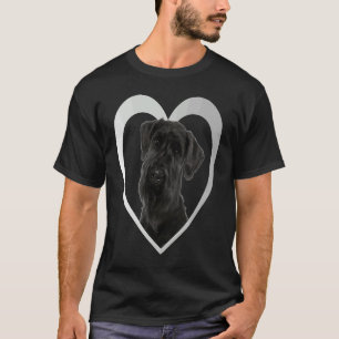 T-shirt Schnauzer géant Coeur de chien Schnauzer géant Sch