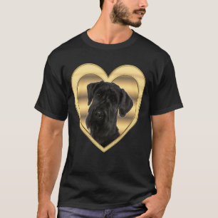 T-shirt Schnauzer géant Coeur de chien Schnauzer géant Sch