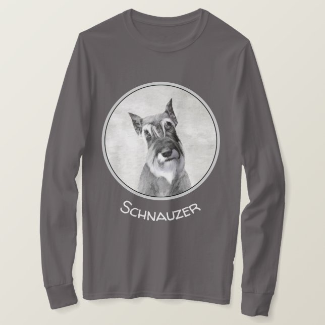 T-shirt Schnauzer (Giant) Peinture - Chien Art (Design devant)