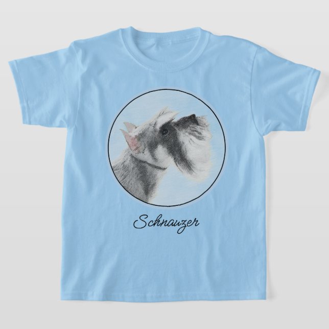 T-shirt Schnauzer (Giant, Standard) Peinture - Chien Art (Poser)