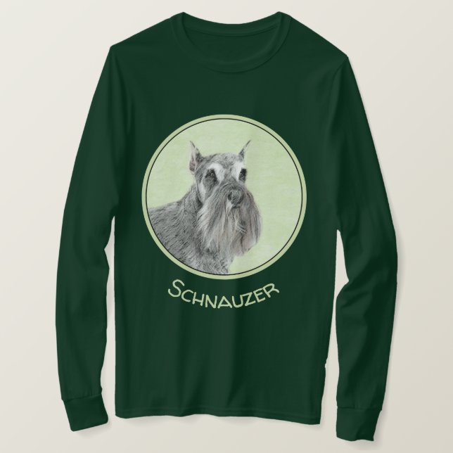 T-shirt Schnauzer (Giant, Standard) Peinture - Chien Art (Design devant)