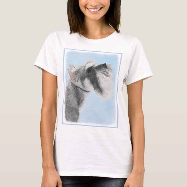 T-shirt Schnauzer (Giant, Standard) Peinture - Chien Art (Devant)