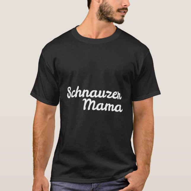 T-shirt Schnauzer Mama pour Dog Moms (Devant)