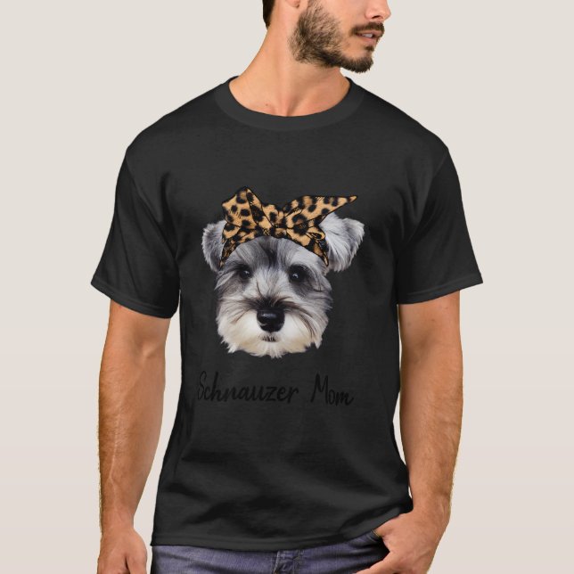 T-shirt Schnauzer Maman pour Noël (Devant)