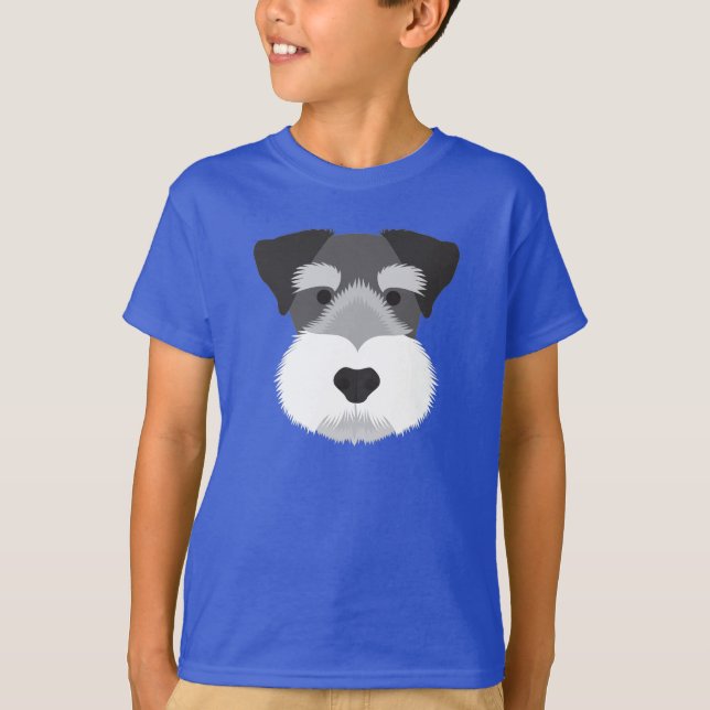 T-shirt Schnauzer miniature (Devant)