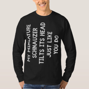 T-shirt Schnauzer Miniature Funny Dog Lover Cadeau Femme m