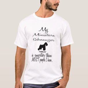 T-shirt Schnauzer miniature personnalisé Citation de chien