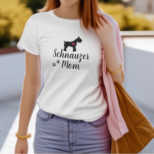 T-shirt Schnauzer Mom (Créateur téléchargé)