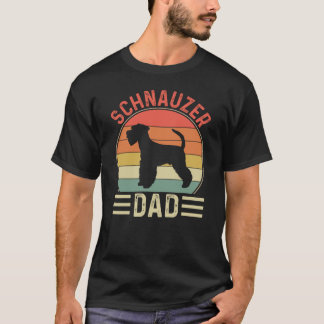 T-shirt Schnauzer papa chien propriétaire Schnauzer Chien