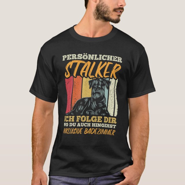 T-shirt Schnauzer personnel Stalker Schnauzer (Devant)