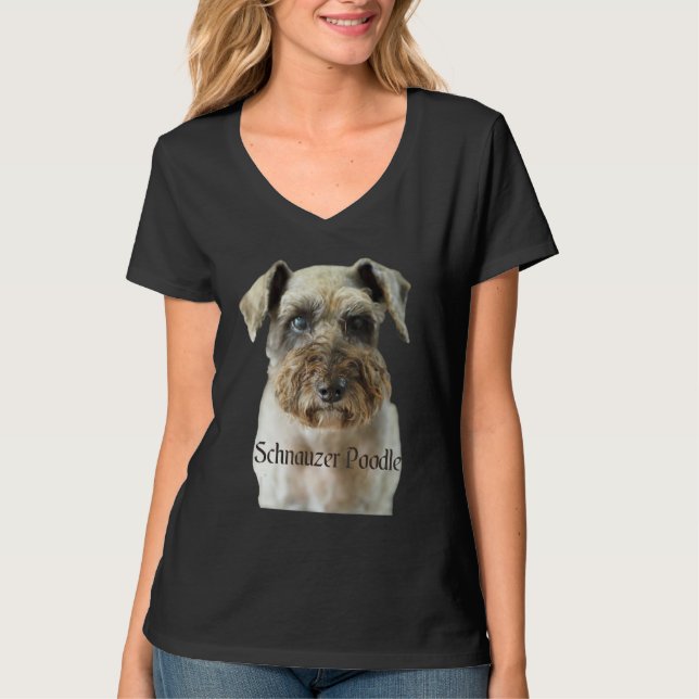 T-shirt Schnauzer Poodle Dog Shirt Schnauzer Poodle (Devant)