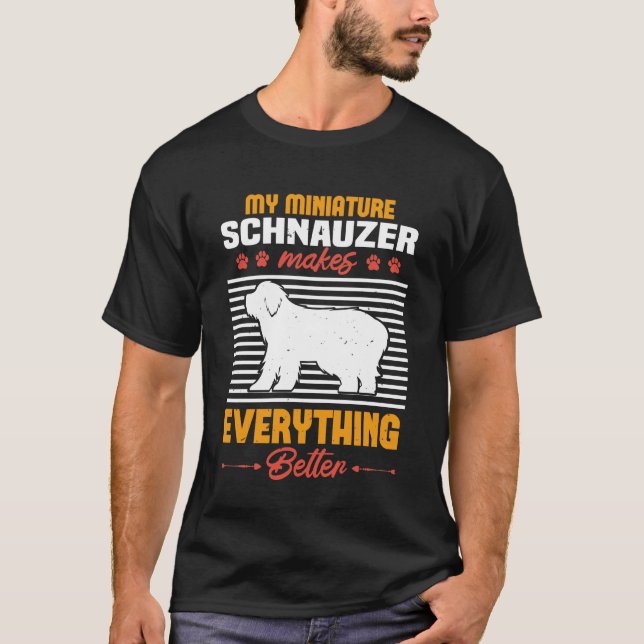T-shirt Schnauzer - Schnauzer miniature (Devant)