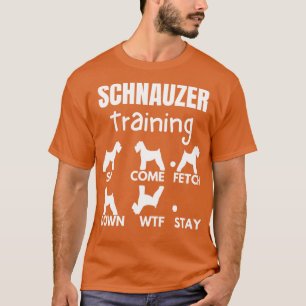 T-shirt Schnauzer Training Schnauzer Chien Traces
