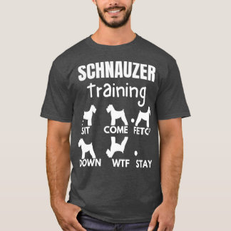 T-shirt Schnauzer Training Schnauzer Chien Traces