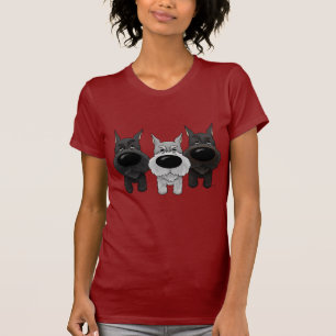 T-shirt Schnauzers - nez et vue de bout