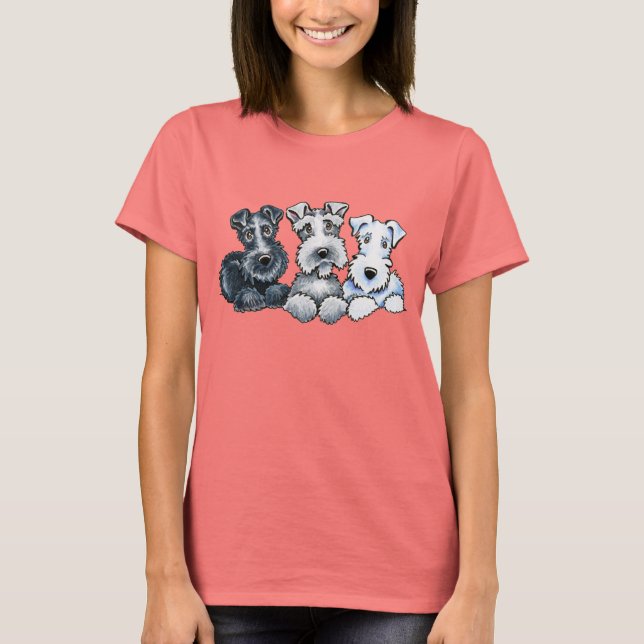 T-shirt Schnauzers solides (Devant)