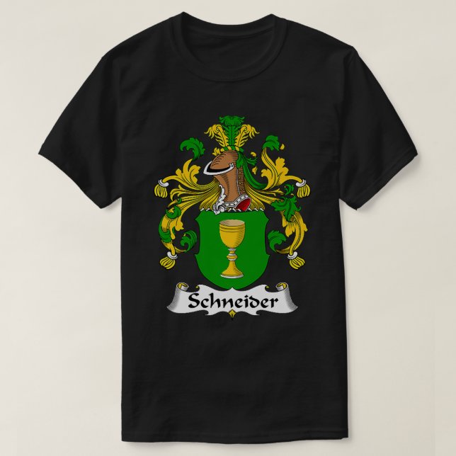 T-shirt Schneider Coat of Arms  Family Crest Premium  (Design devant)