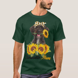 T-shirt Schnoodle Maman Tournesol Été Chien Maman Mama Fem