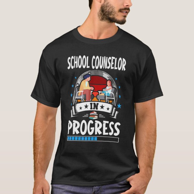 T-shirt School Counselor In Progress Trainee Student (Devant)