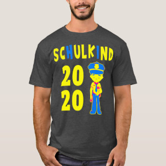 T-shirt School enrolment police school child gift Classic 