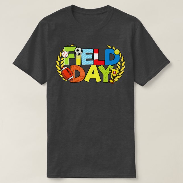 T-shirt School Field Day Teacher 2022 Kids Girls Boys Men  (Design devant)