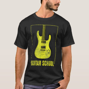 T-shirt School Guitarist Vintag