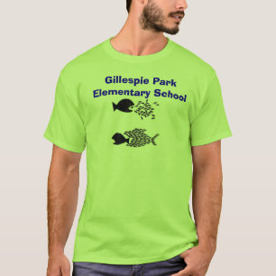 T-shirt schoolfish, école primaire de parc de Gillespie