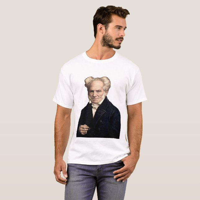 T-shirt Schopenhauer de sourire (Devant entier)