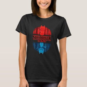 T-shirt Schr Dinger Chat Hings Geek Nerd Graphisme