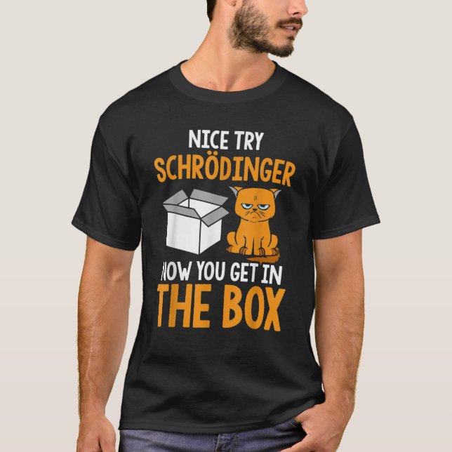 T-shirt Schr dingers Chat physique quantique Science Funny (Devant)