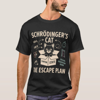 T-shirt Schrdingers Cat the Escape Plan vintage