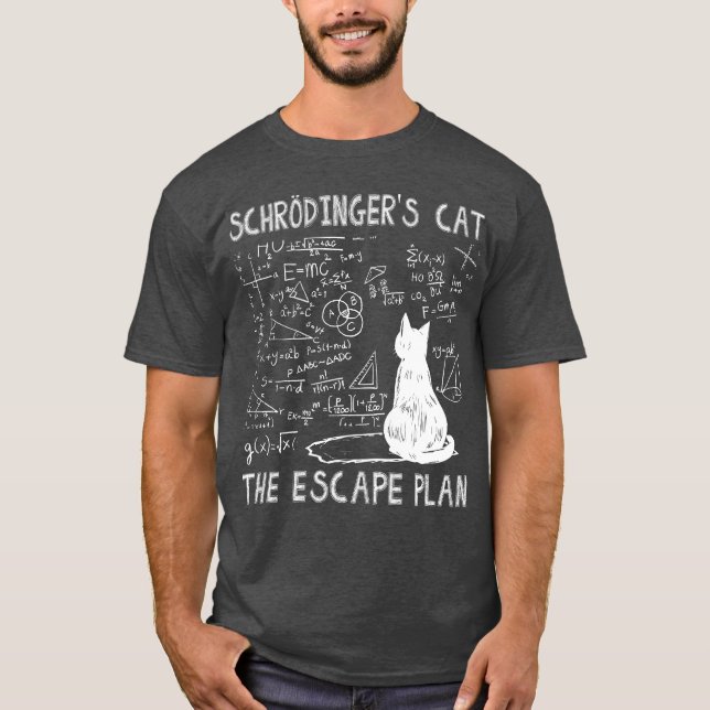 T-shirt Schrdingers Chat Le Plan D'Échappement (Devant)