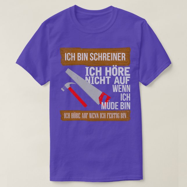 T-shirt Schreiner Tischeler carpenter gift  (Design devant)