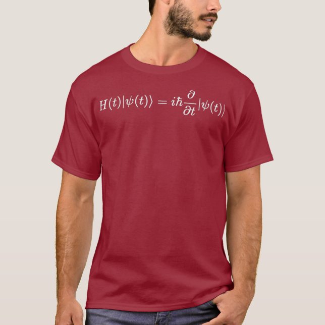 T-shirt Schrodinger Equation Physique mécanique quantique (Devant)