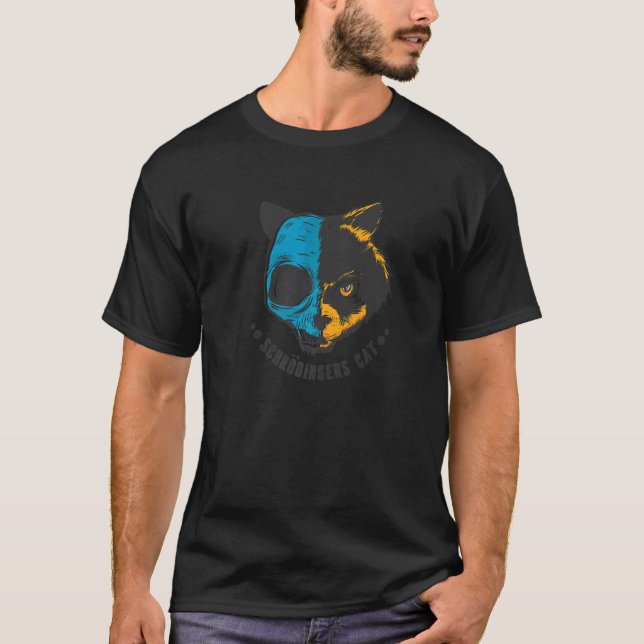 T-shirt Schrodinger S Chat Mort Et Vivant (Devant)