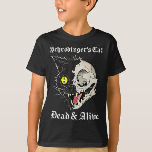 T-shirt Schrodinger's Black Cat Dead & Alive Quantum Parad