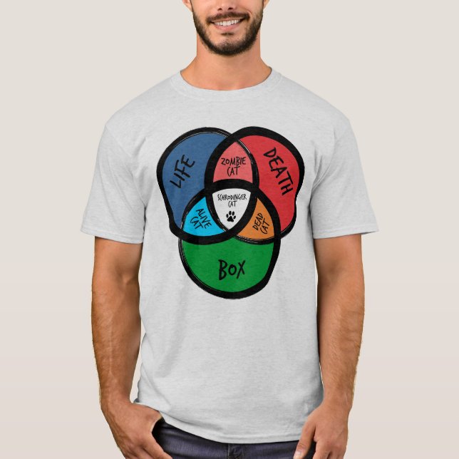 T-shirt Schrodinger's Cat Funny Big Bang Gift (Devant)