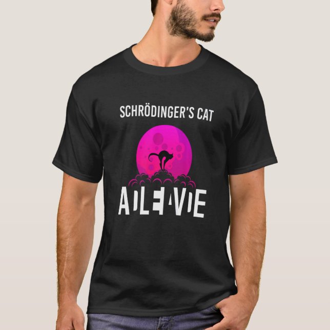 T-shirt Schrodingers Chat Dans Une Boîte La Science Mort E (Devant)