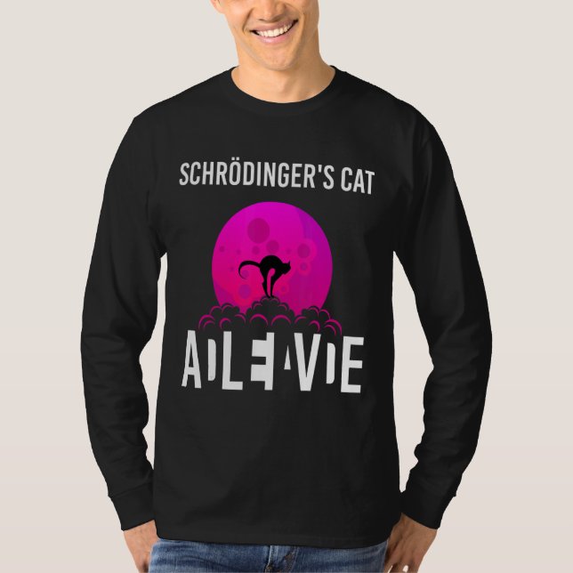 T-shirt Schrodingers Chat Dans Une Boîte La Science Mort E (Devant)
